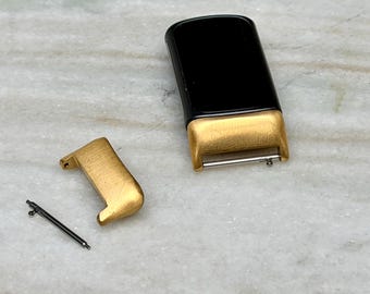 Fitbit Charge 6 Connectors: Gold Stainless Steel DIY Bracelet Adapters