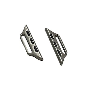 Set 2 Pcs Connectors for Apple Watch Silver Replacement Attachment Apple Watch Band Strap Bracelet 38mm 40mm 41mm 42mm 44mm 45mm 49mm Ultra