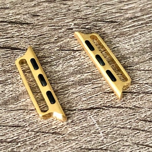 Gelbgold Apple Watch Armband Anschlüsse: Edelstahl Befestigungsteile