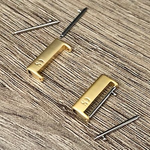 Gold 20mm Watch Strap Adapters: Samsung Galaxy Watch Band Connectors