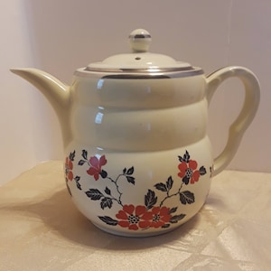 Hall Red Poppy Daniel Coffee Pot, Vintage