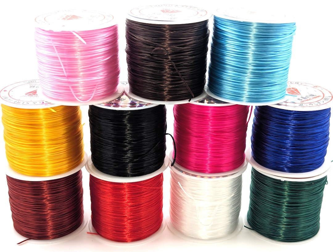 Crystal String Elastic Thread, 50m Strong & Stretchy 0.8mm Beading Cord ...