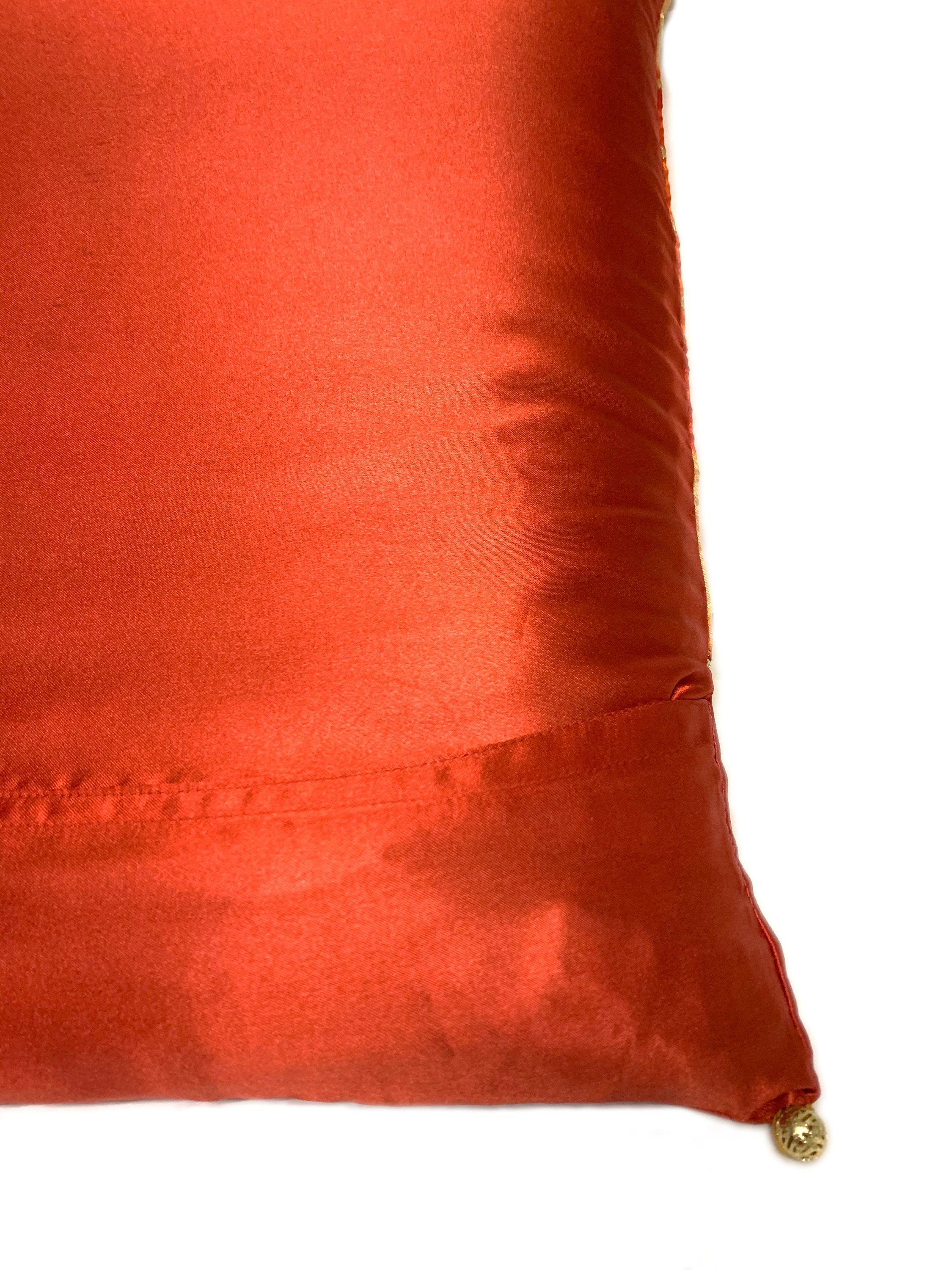 Bright Red Orange Pillow Cover Throw Pillow Pin Cushion Etsy UK