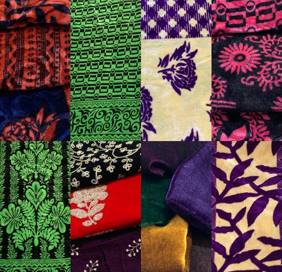 Bundle of Different Types of VELVETS Sale by Weight 200 Etsy