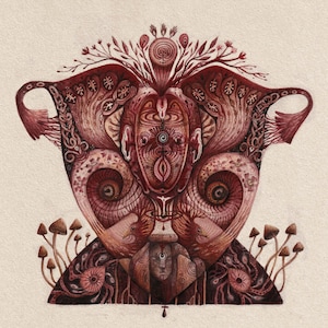 Wamba Di Matirja // Womb of the Ancestral Mother Lines // Altar Print // Feminine Rising // Yoni Art