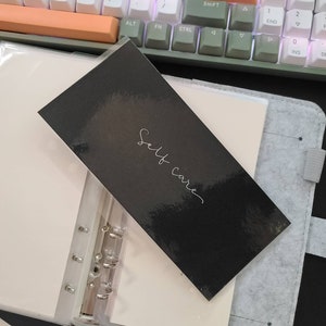 Sobres de efectivo laminados y personalizables / Escritos a mano / Perforados / Personalizados / Planificador A6