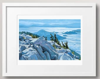 Howe Sound Crest Giclée Print, Vancouver Landscape Art