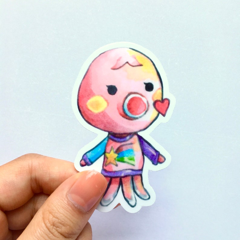 Marina Animal Crossing New Horizons cute watercolor ACNH | Etsy