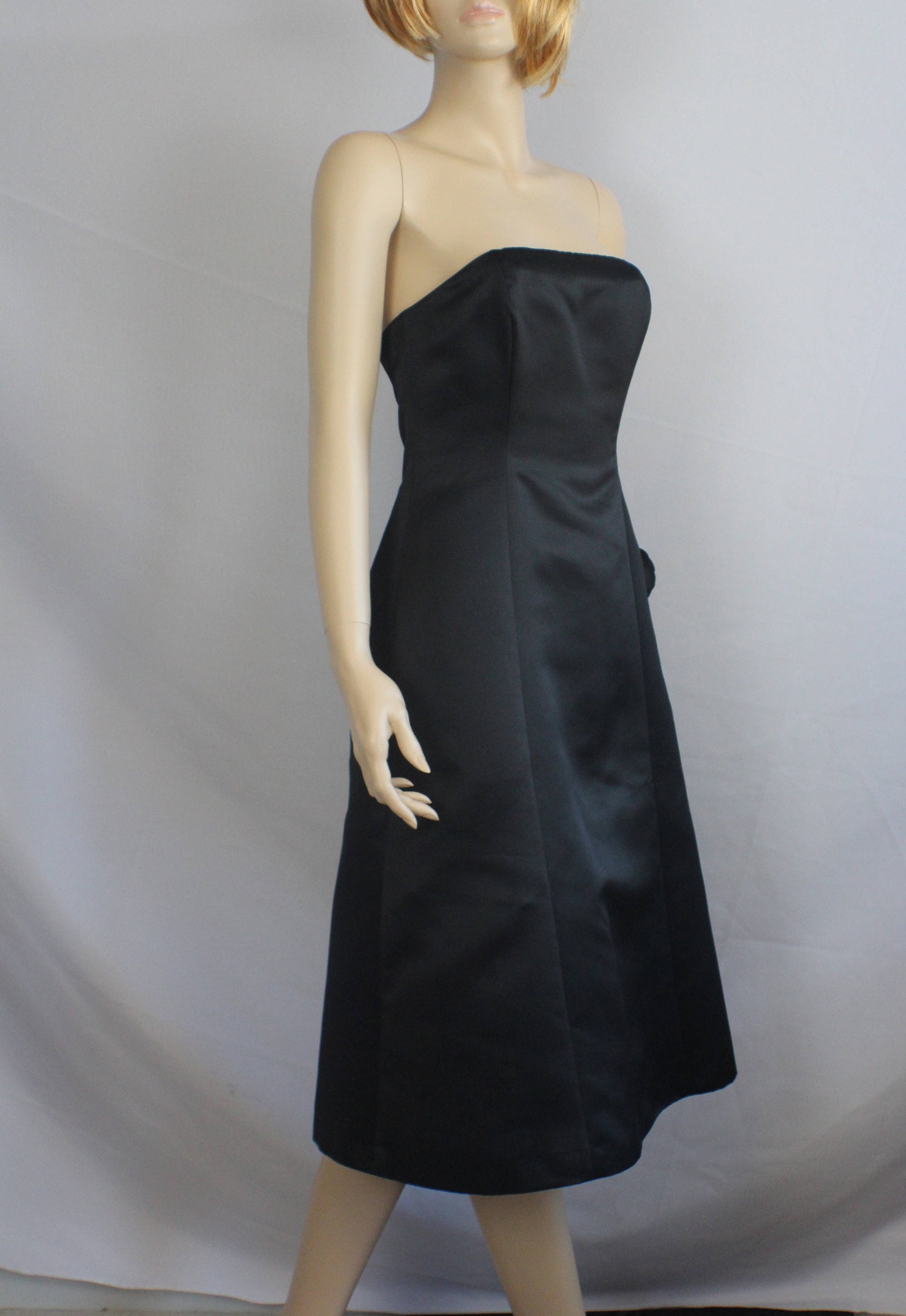 90s prom dress vintage 1990s dress BCBG dress black A-line | Etsy