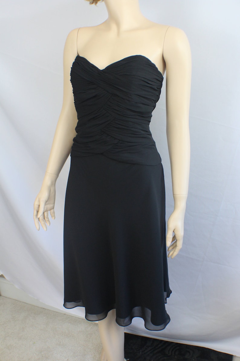 90s prom dress vintage 1990s dress pleated chiffon White | Etsy