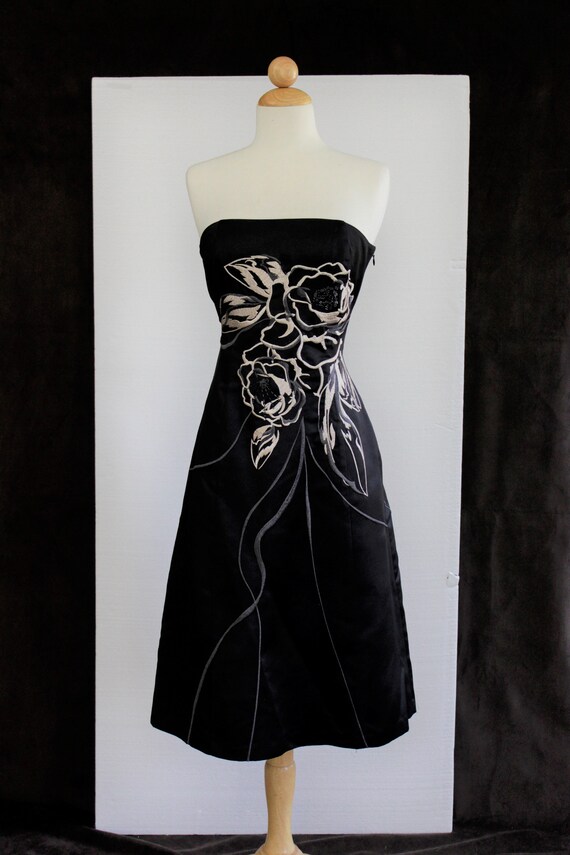 90s prom dress, vintage 1990s dress, White House B