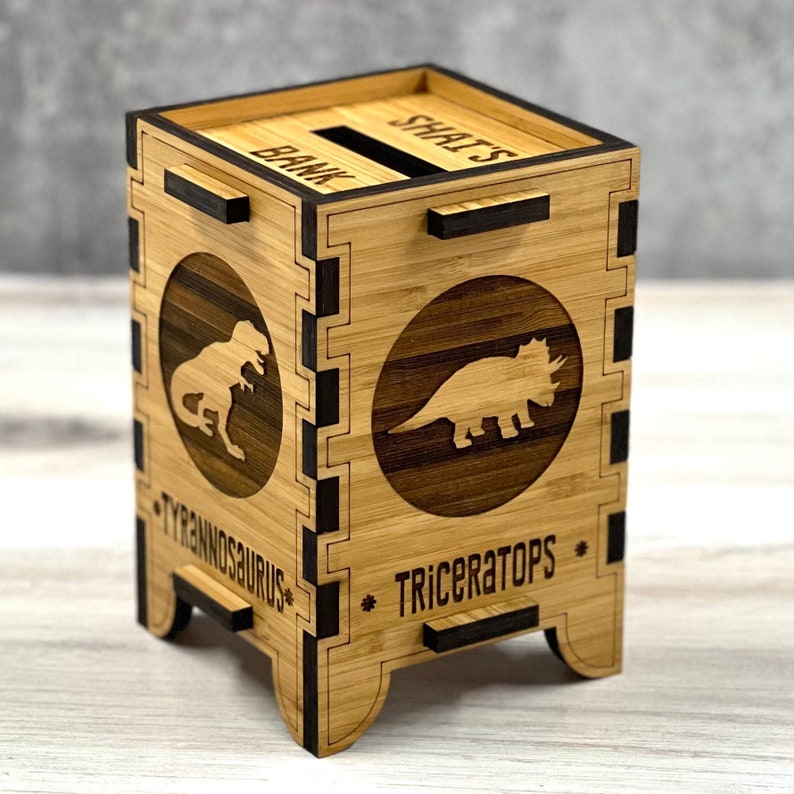 Dinosaur Piggy Bank Custom Piggy Bank Piggy Banks for Boys Etsy