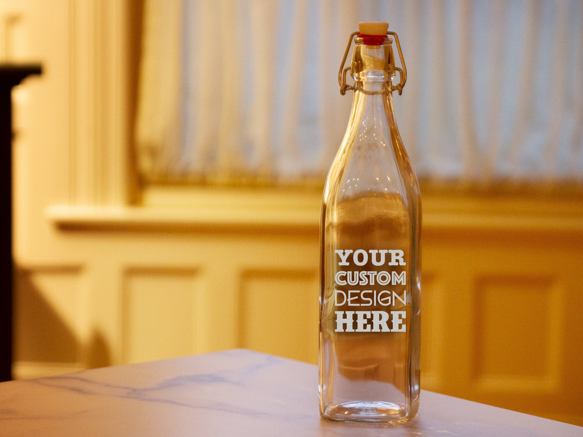 Custom Etched Water Bottle Engraved Swing Top Bottle Etsy Canada