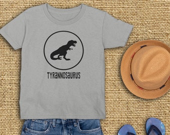 Toddler T-Rex Shirt, Boys Dinosaur T-Shirt, Childrens Relaxed Fit Play Clothes Tee, 4 Yr Old Birthday Gift, Young Boy Birthday Present