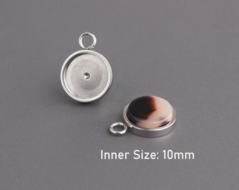 Supports De Pendentif De Cabochon Oval De Style Tibétain En Alliage En Gros Pour Création De