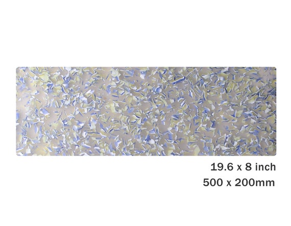 Cellulose Acetate Sheet in Lakewater, 19.6 X 8 Inch, 2.5mm Thick