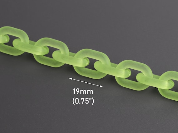 Clear plastic chain, transparent acrylic chain, glasses chain, bag chain