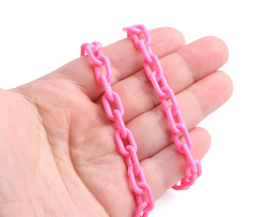 1ft Light Pink Chain, 13.5 X 7.5mm, Plastic, Small Size, Closed Links, Uncut and One Continous Length, Jewelry and DIY Crafts, CH363-13-PK62 - Etsy 1ft Light Pink Chain, 13.5 X 7.5mm, Plastic, Small Size, Closed Links, Uncut and One Continous Length, Jewelry and DIY Crafts, CH363-13-PK62 - Etsy