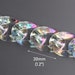 1ft Opal Clear Acrylic Chain Links, 30 x 21mm, Iridescent AB Effect, Transparent Plastic, Chunky Bag Chain Strap, Curb Chain, CH177-30-CL02