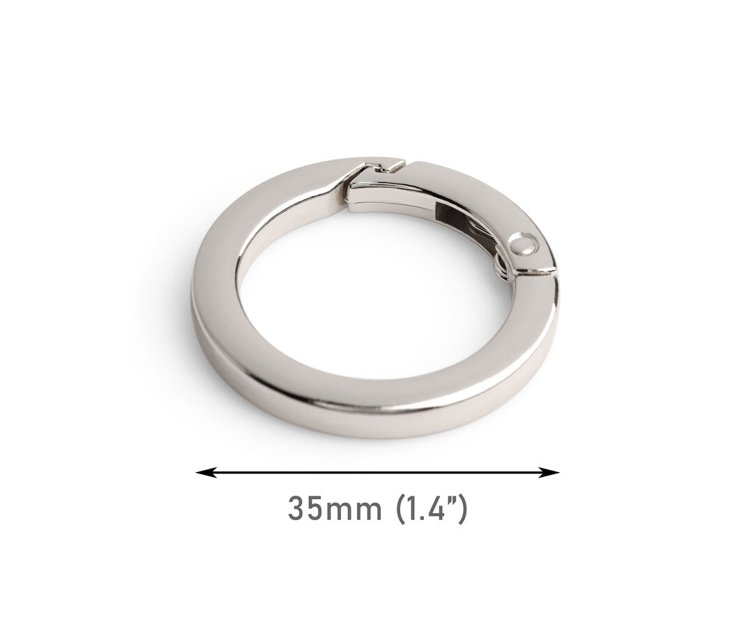 2 Designer Silver Spring Gate Clips, 1.4