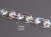 1ft Opal Clear Acrylic Chain Links, 27 x 16mm, Holographic Rainbow, Paperclip Chain, Chunky Necklaces, DIY Eyeglass Chain, CH198-27-CL02