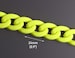1ft Matte Neon Yellow Plastic Chain Links, 24 x 17mm, Cuban Link Necklace, Acrylic Purse Straps, Wristlets, Chunky Bracelet, CH268-24-YW20