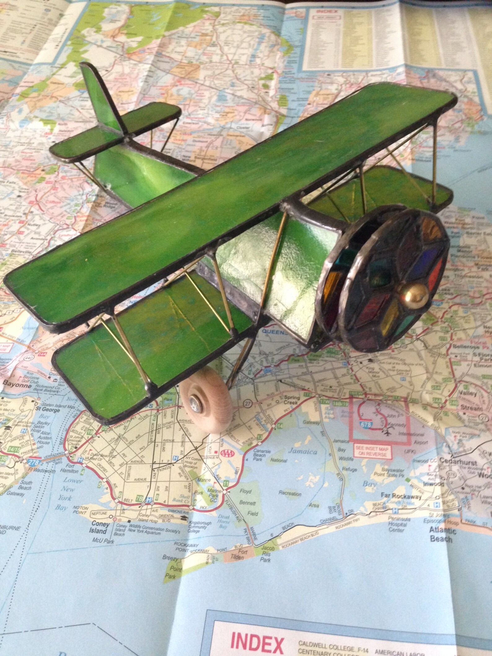 Stained Glass Airplane Kaleidoscope Etsy