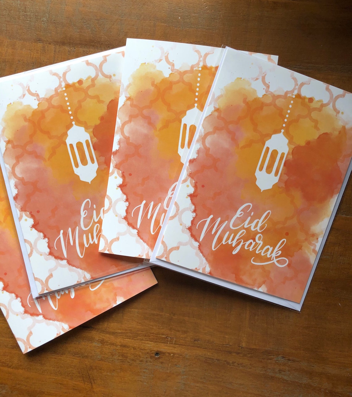 eid cards eid mubarak 4 cards multipack etsy