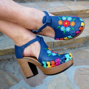 FINAL SALE Mexican wedges//High heel huarache//Mexican huarache//Mexican wedge sandal//Mexican heels//Huarache mexicano//Mexican sandal