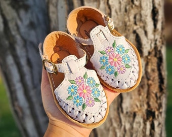 Babies and toddlers huaraches sandal/Huaraches para bebe//Girls shoes/Mexican huaraches for babies and toddlers//