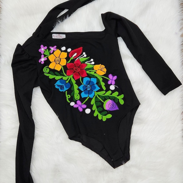 Women's Bodysuit||Sleeve Bodysuit|| Mexican body top||Mexican blouse||Mexican pantiblusa