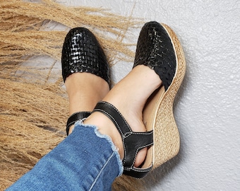 Cuñas mexicanas Lolis/Huarache mexicano//Sandalia cuña mexicana//Tacones mexicanos//Huarache mexicano//Sandalia mexicana//Tacones altos mujer