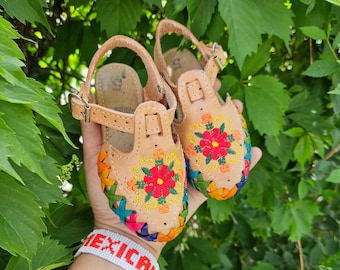 Huarache in pelle fatte a mano per neonati e bambini piccoli