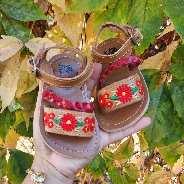 Natalia Babies and toddlers huaraches sandal/Huaraches para bebe//Girls sandals/Mexican huaraches for babies and toddlers//Mexican shoes