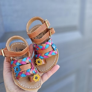 Primavera huarachesandaal voor baby's en peuters/Huaraches para bebe//Meisjesschoenen/Mexicaanse huaraches voor baby's en peuters//