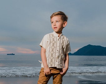 Mexican guayaberas for boys, Boys shirts, Mexican shirts for boys,  guayaberas for toddlers and boys