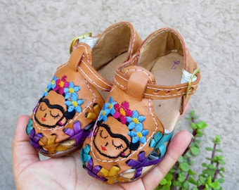 mexican huaraches for baby girl