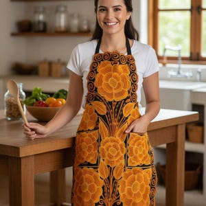 Mexican Embroidered aprons|Mandil mexicano|Mexican apron| Floral embroidered aprons|Mother's Day gift||Unique gifts|House warming gift