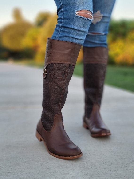 FINAL SALE Noelia Boots Mexican Faux Leather Boots mexican Hand
