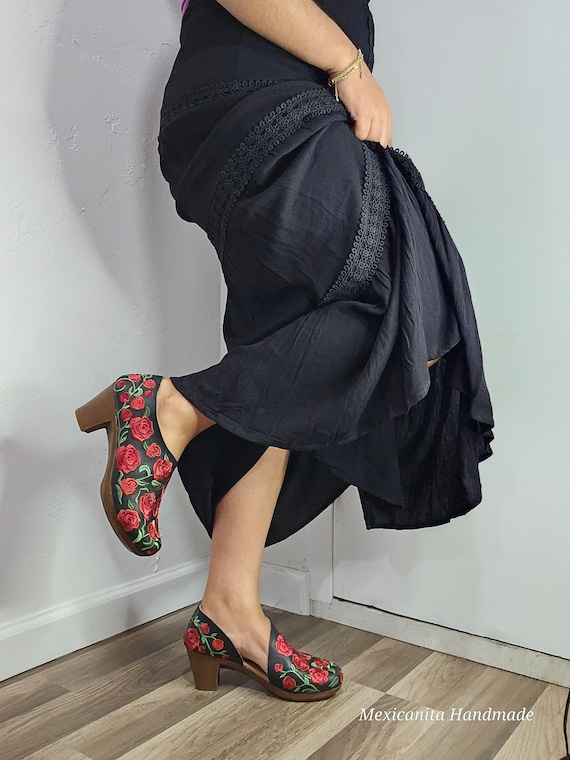 Huaraches tacon bajo sale