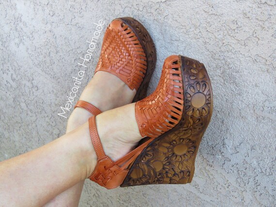 wedge huarache sandals