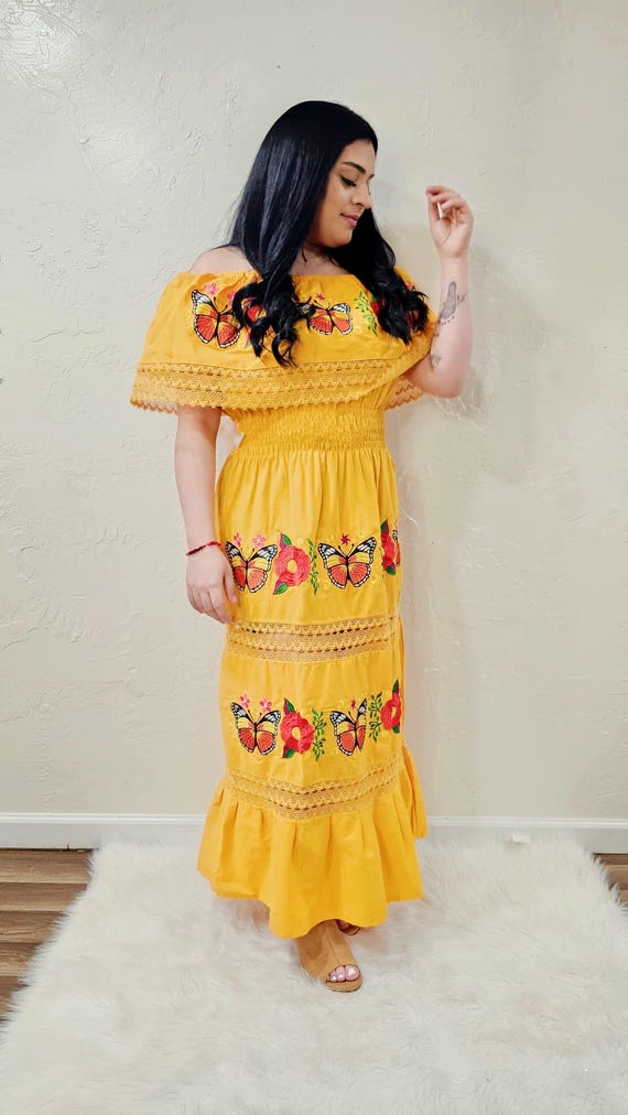 floral yellow off the shoulder dress Run The World Off-Shoulder Mini Dress Floral Yellow