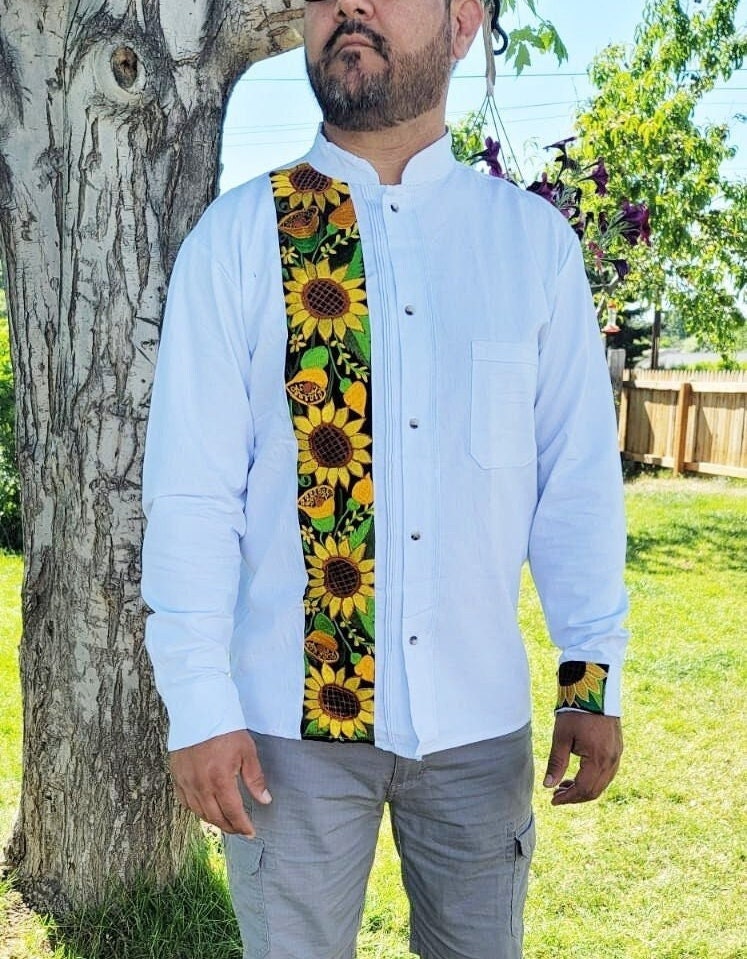 Buy Sunflower Long Sleeve Guayaberamexican Guayabera Dress Online in India  - Etsy