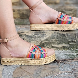 Handmade Leather Huarache Sandals: Mexican Closed Toe Sandal