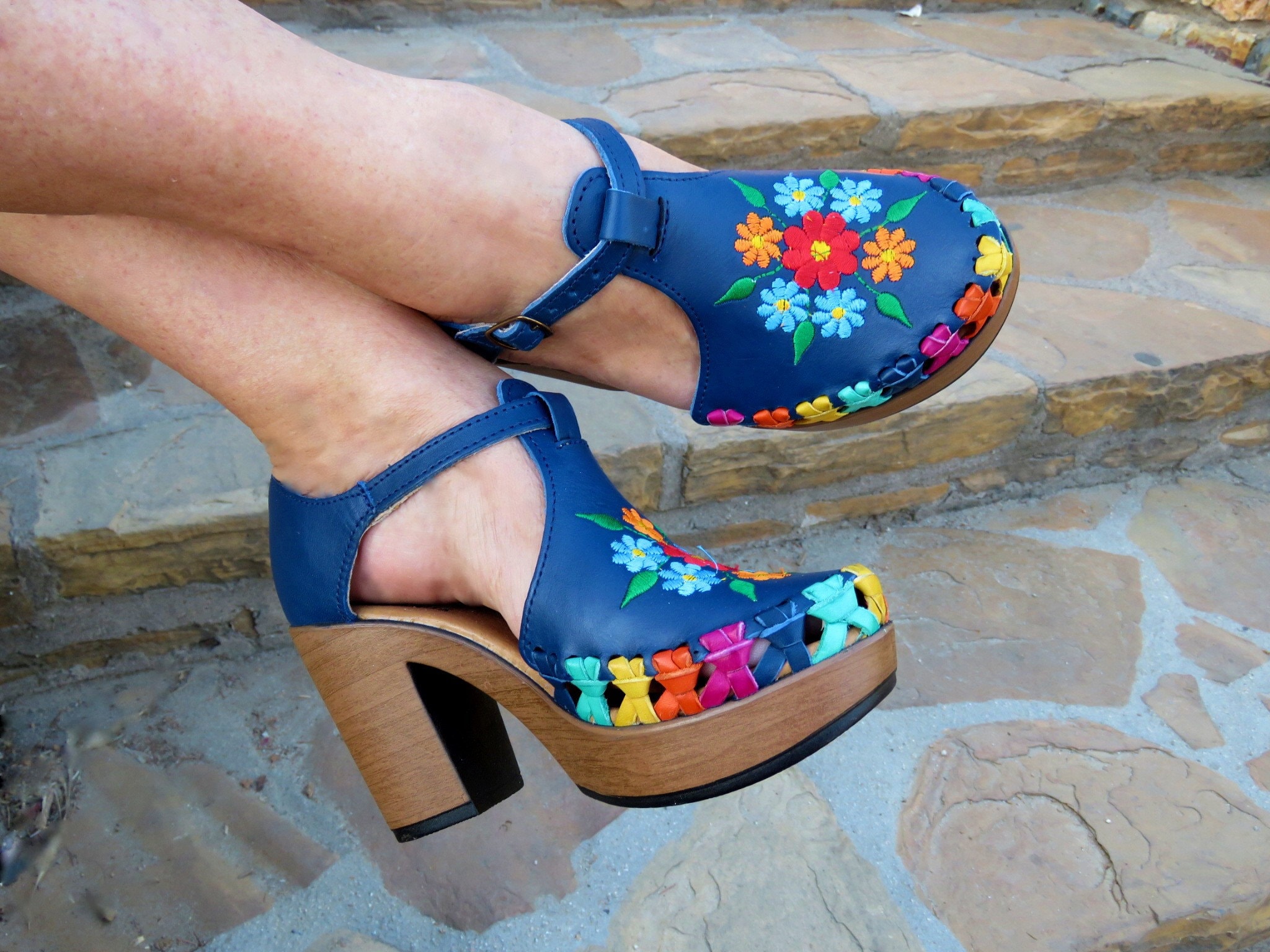 Natasha Mexican Wedges/mexican Huarache//mexican Wedge Sandal