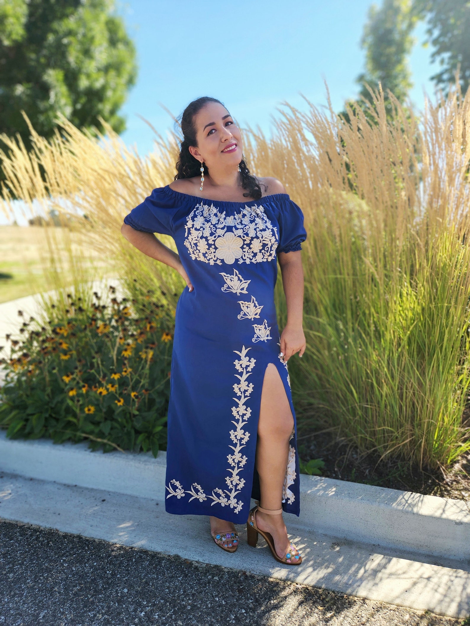 ST BARTS MEXICAN LONG DRESS