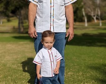 Matching Dad and Son Guayaberas: Mexican Outfit Set