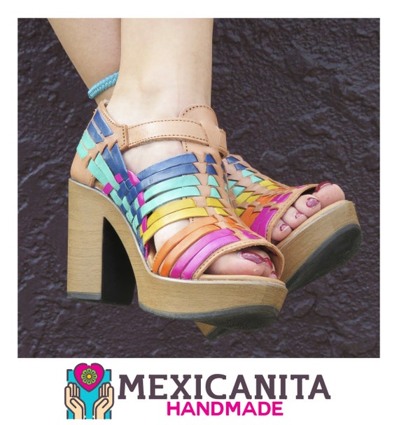 Natasha Mexican Wedges/mexican Huarache//mexican Wedge Sandal