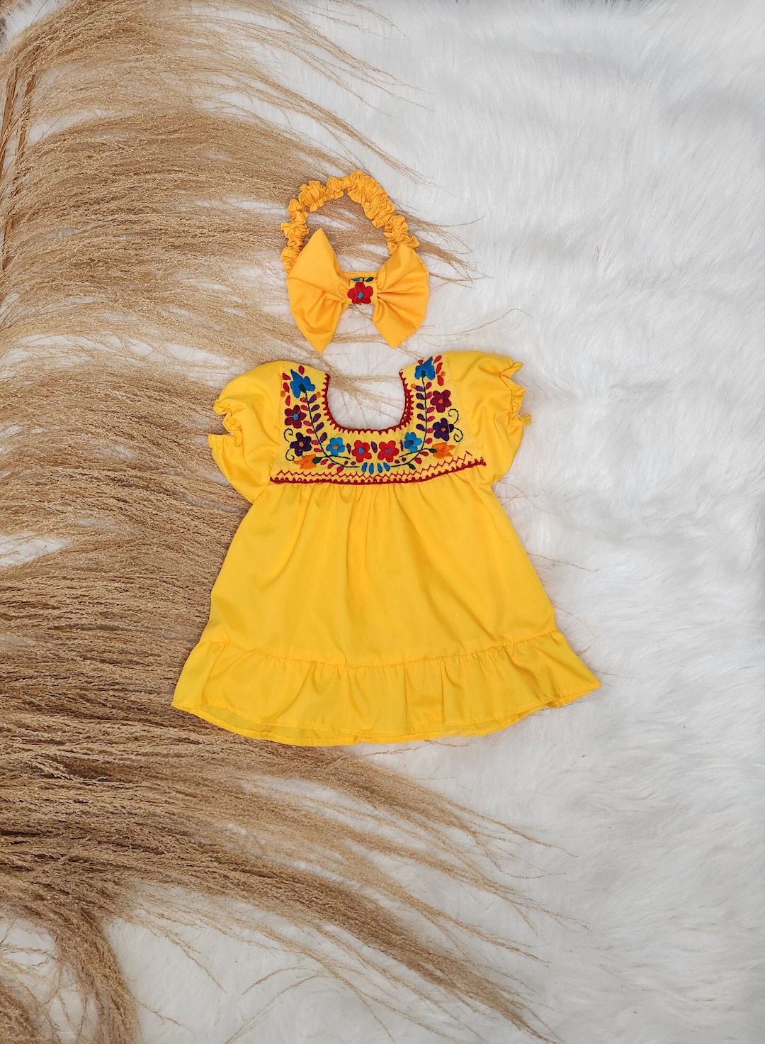 Layla Mexican Dress for Little Girl Mexican Baby Dressfiesta Mexicana