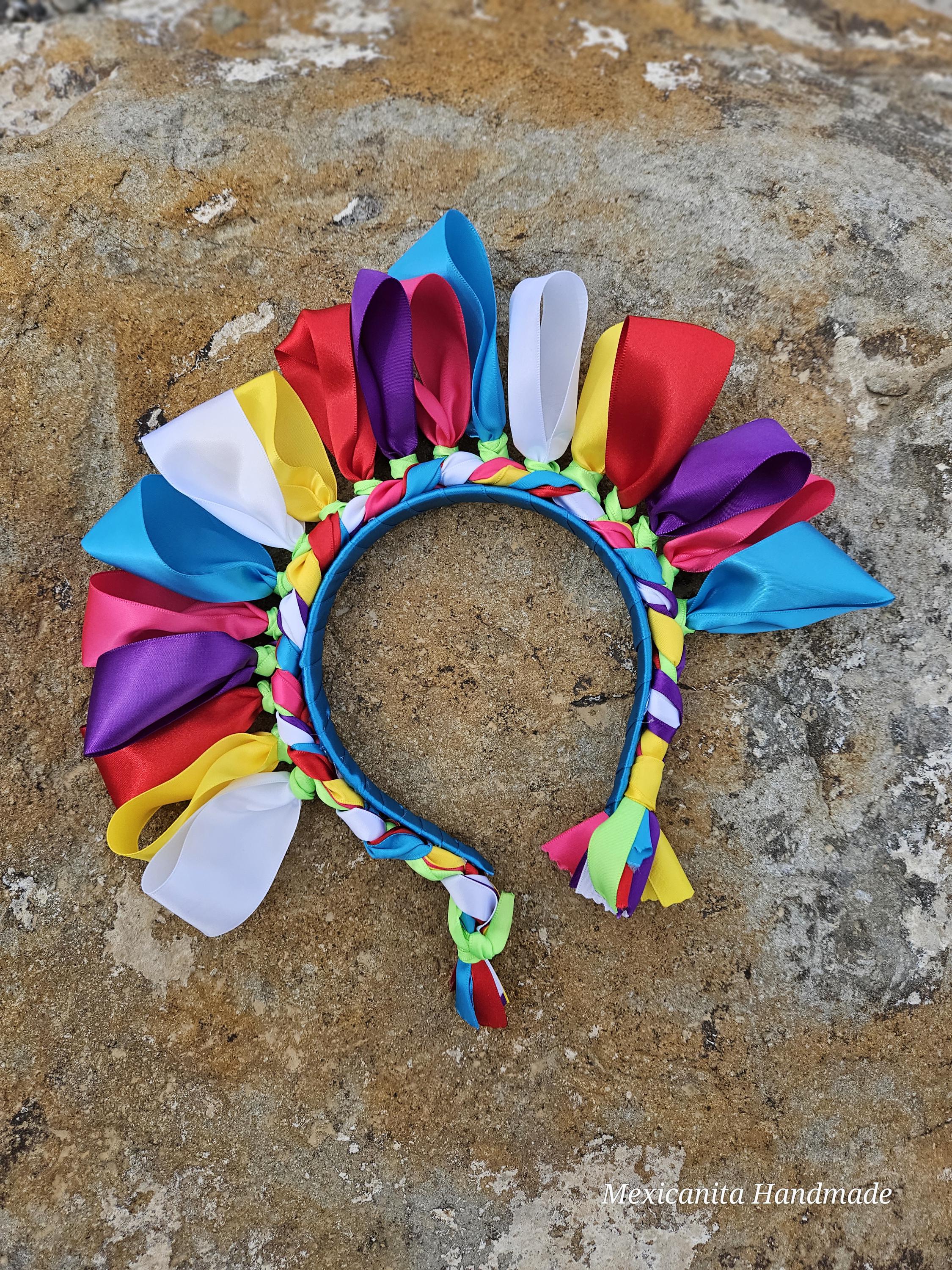 Mexican headbands. headbands for women, girls and babies, adjustable headbands, paliacates, Mexican diademas, Mexican hair accesories